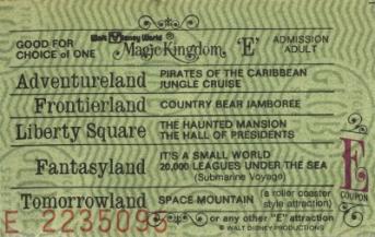 Walt Disney World E Ticket
